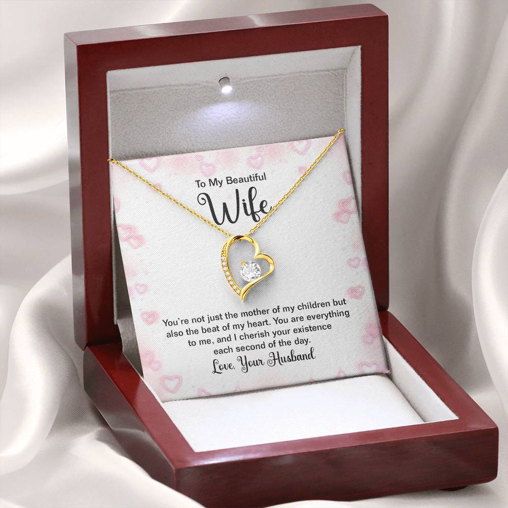 Surprise Gift for Wife - Meaningful Jewelry from Husband for Christmas, Anniversary & Valentine’s Day - Forever Love Necklace