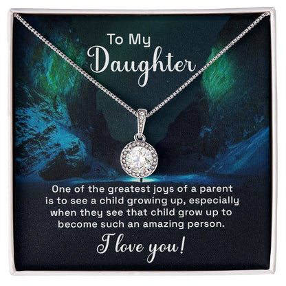 To My Daughter Necklace – Daughter Jewelry: Graduation, Birthday & Christmas – Eternal Hope Necklace