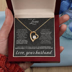 To My Love - I am not perfect - Forever Love Necklace from Husband to Wife