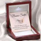 Bonus Sister Necklace Gift - Interlocking Hearts Necklace