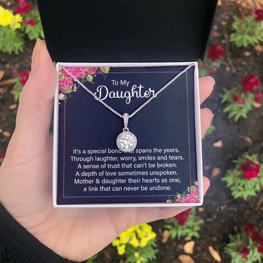 To My Daughter Necklace – Top Gift for Daughter Birthday Graduation – Eternal Hope Necklace