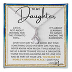 Beautiful Gift for Daughter from Mom - You make the world a brighter place - Alluring Beauty Necklace