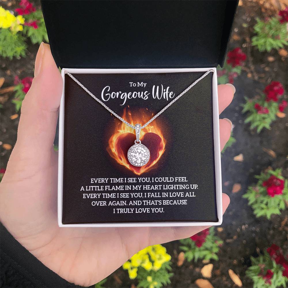 Meaningful Wife Jewelry from Husband - Romantic Gift for Birthday, Christmas, Anniversary & Valentine’s Day - Eternal Hope Necklace