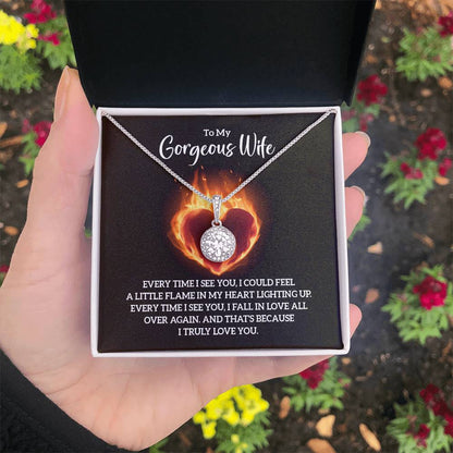 Meaningful Wife Jewelry from Husband - Romantic Gift for Birthday, Christmas, Anniversary & Valentine’s Day - Eternal Hope Necklace