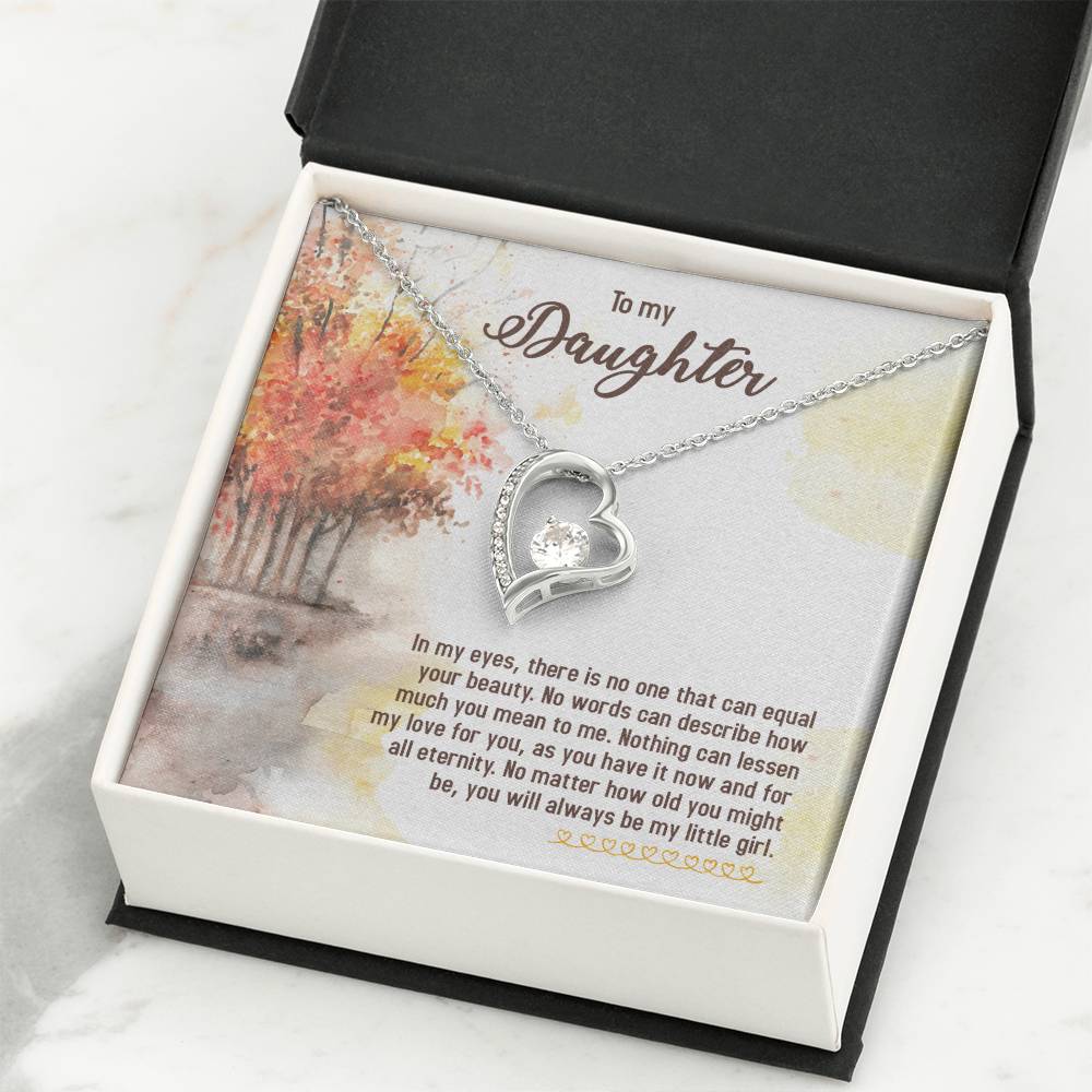 To My Daughter Necklace – Perfect Daughter Gift for Graduation & Birthday – Forever Love Necklace