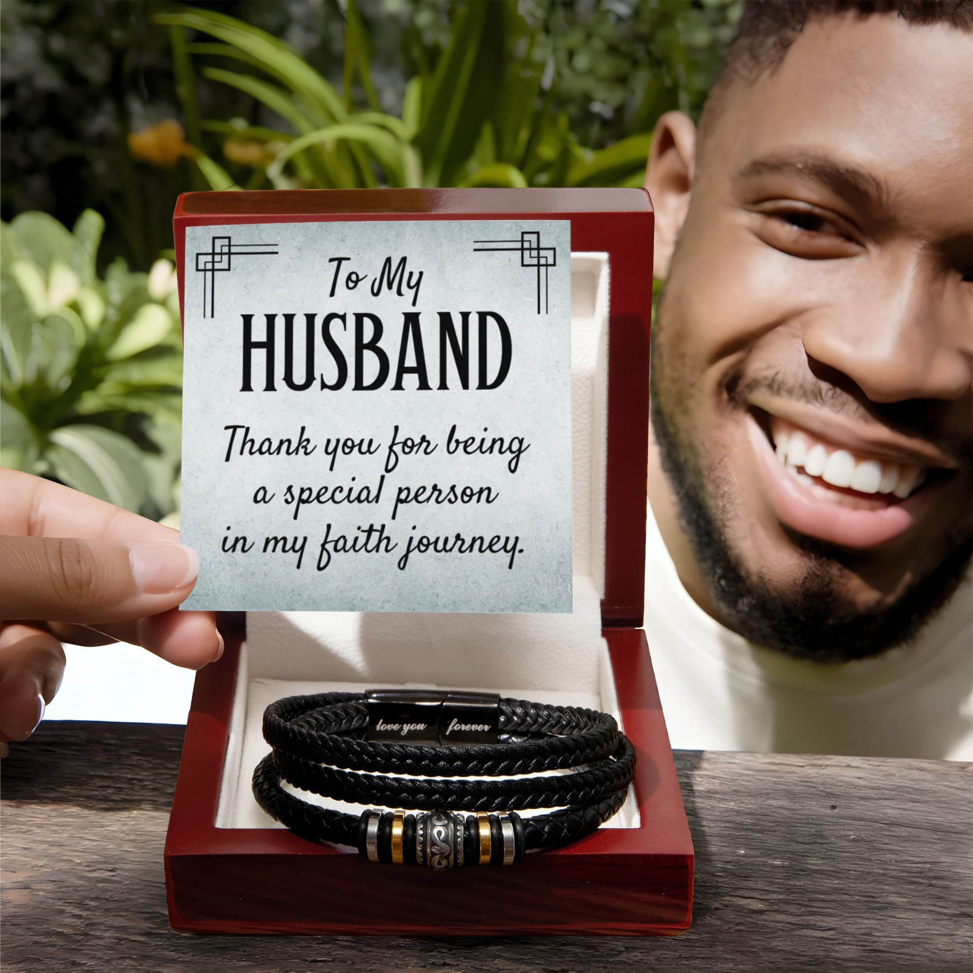 To My Husband - Gift for Husband from Wife - Love You Forever Bracelet