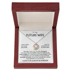 To My Future Wife Necklace - Gift for Engagement, Proposal or Romantic Surprises - Crown Pendant Necklace