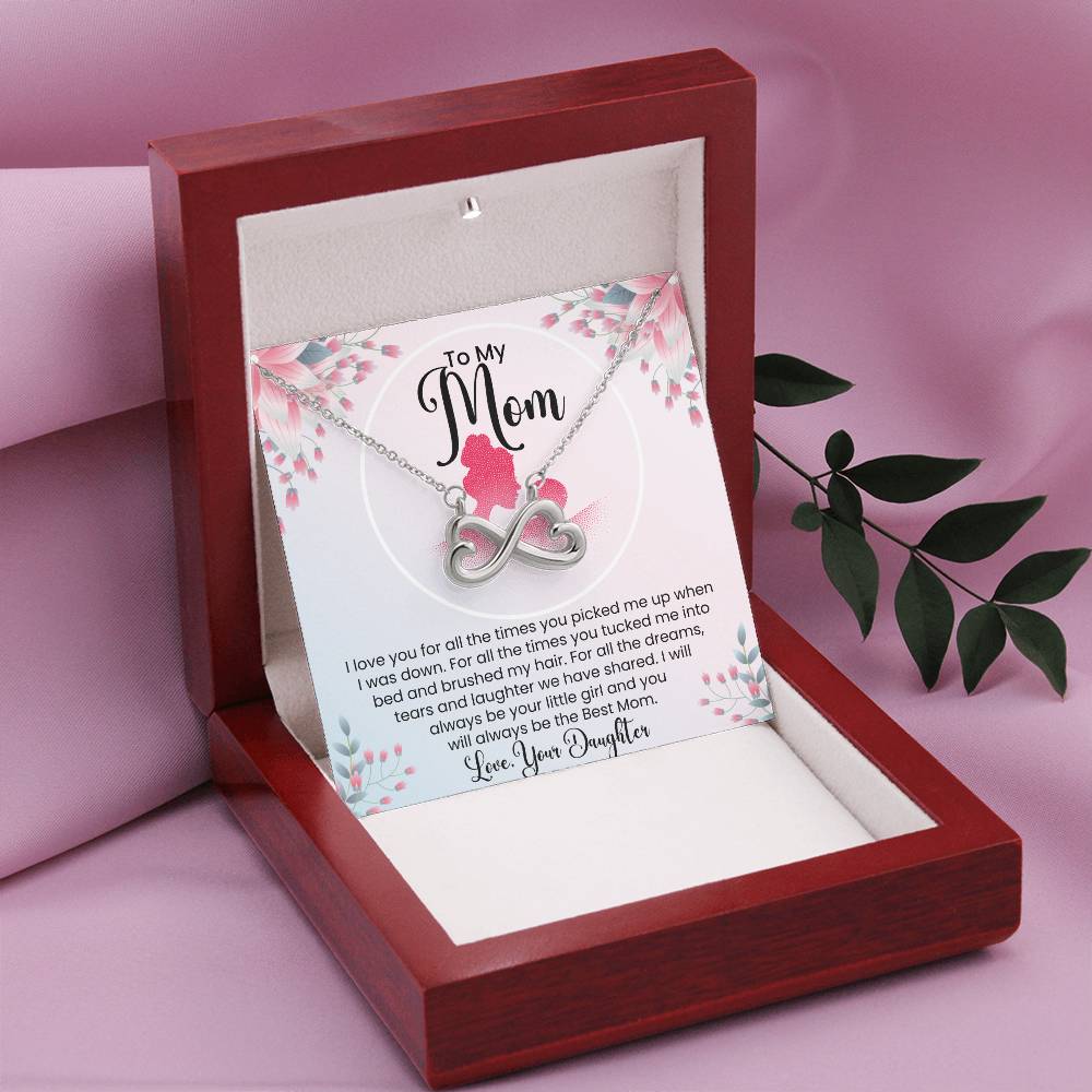 To My Mom - I Will Always Be Your Little Girl - Endless Love Necklace - Special Gift for Mom from Daughter