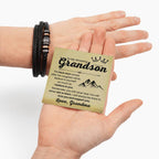 Grandson Gift from Grandma – Christmas, Graduation, Birthday – Love You Forever Bracelet