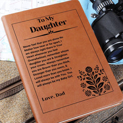 Gifts for Daughter, Thoughtful Gift for Daughter, Journal With Heartfelt Engraved Words, To My Daughter