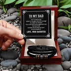 To My Dad Bracelet - Gift for Dad from Daughter - Love You Forever Bracelet