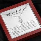 Big Sister & Little Sister Necklace - It's a special bond that spans the years - Gift for Sister - Alluring Beauty Necklace