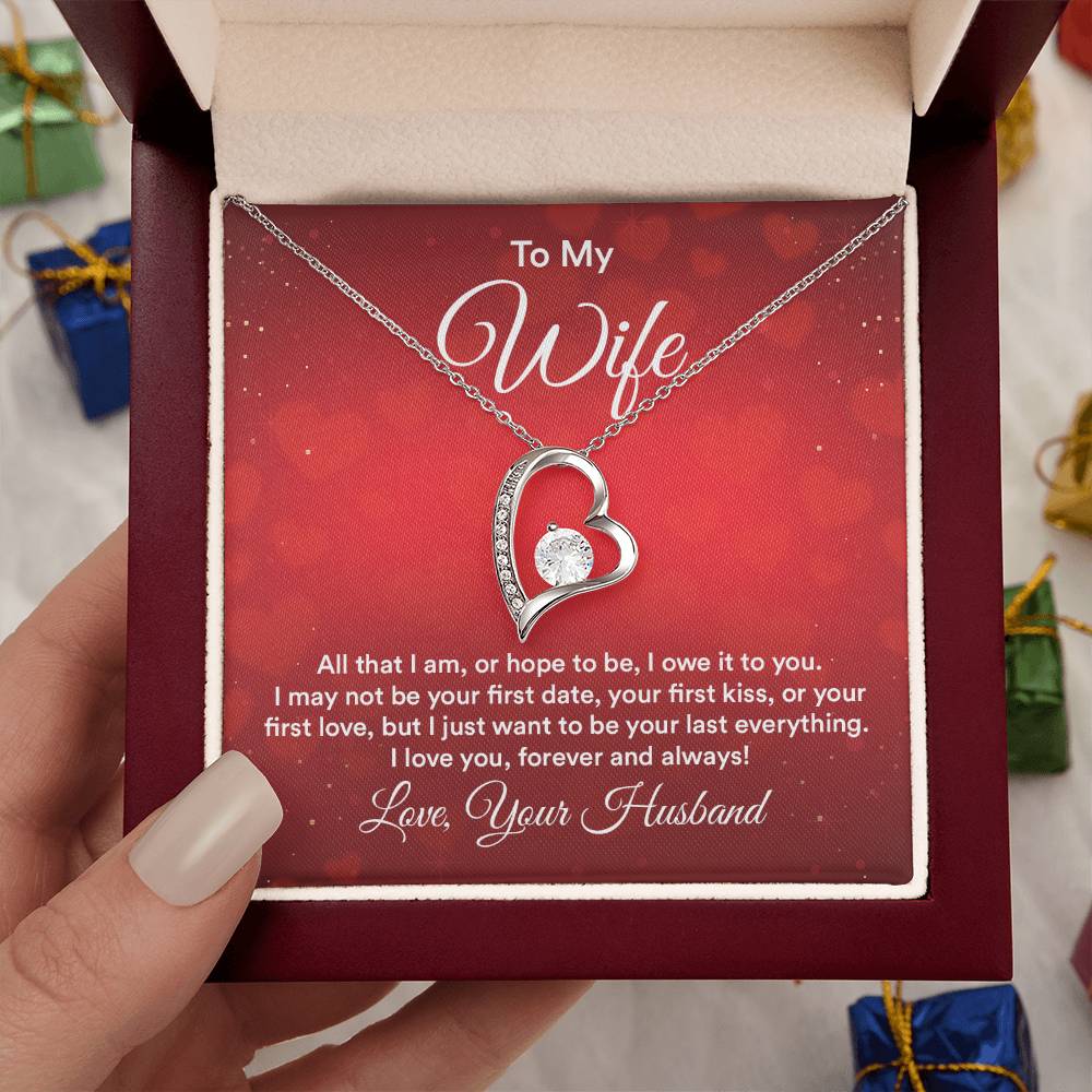 Romantic Love Gift for Wife - Heartfelt Jewelry from Husband - Forever Love Necklace