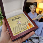 To My Granddaughter Necklace – Gift for Granddaughter’s Birthday and Graduation from Grandpa – Crown Pendant Necklace