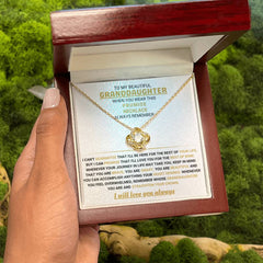Granddaughter Promise Necklace Gift, Birthday, Graduation & Christmas, To My Beautiful Granddaughter