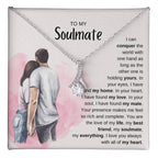 To My Soulmate Necklace - Perfect Gift for Romantic Celebrations & Appreciation Days - Alluring Beauty Necklace