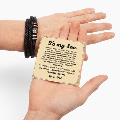 To My Son – Graduation, Christmas Jewelry from Dad – Love You Forever Bracelet