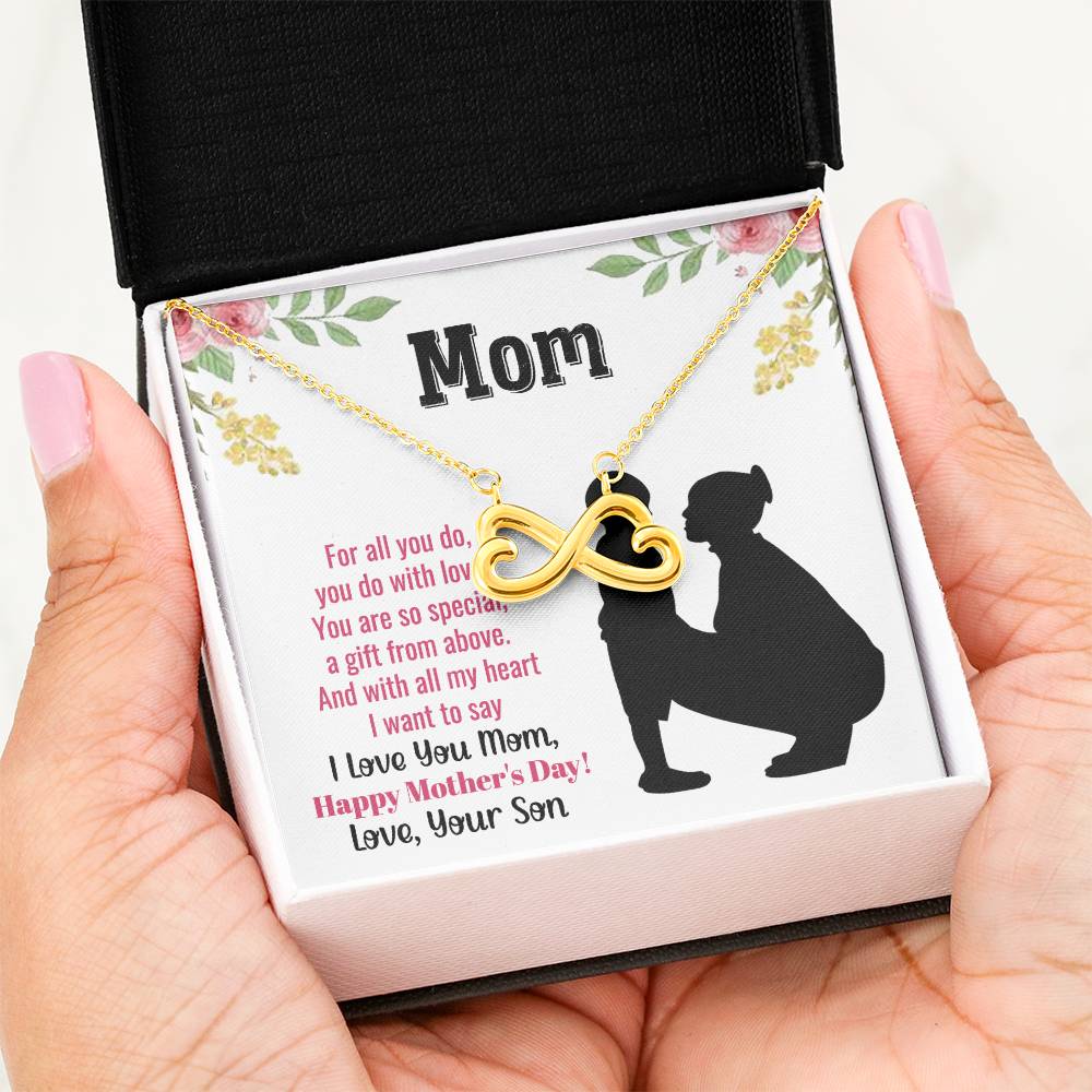 Happy Mother's Day Present - Mom you are so special - Endless Love Necklace