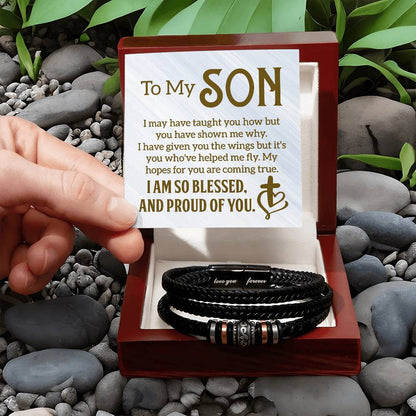 Gift for Son – Birthday, Christmas Jewelry – Love You Forever Bracelet