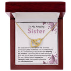 Sentimental Gift for Sister - The bond between us is a special one - Interlocking Hearts Necklace