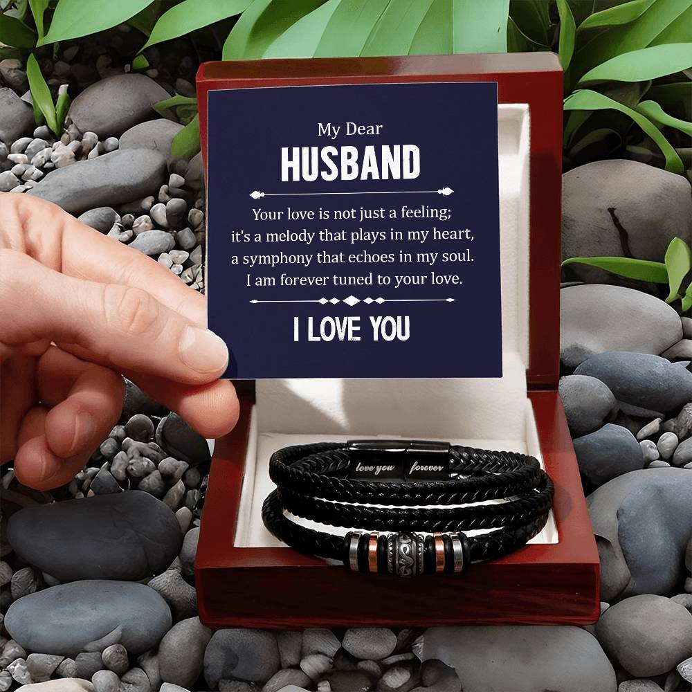 Dear Husband - Your love is not just a feeling - Love You Forever Bracelet