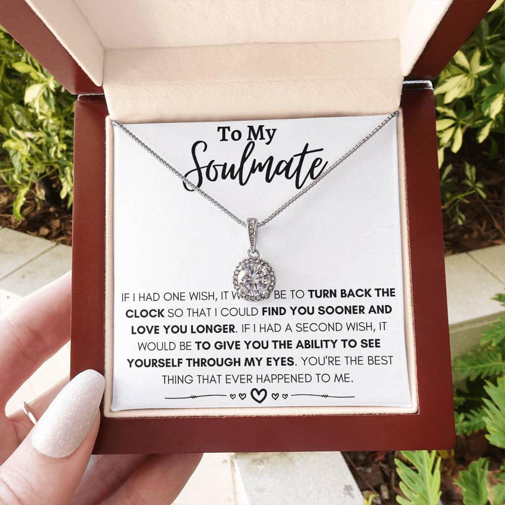 To My Soulmate Necklace - Long Distance Relationship Soulmate Gift for Romantic Occasions - Eternal Hope Necklace