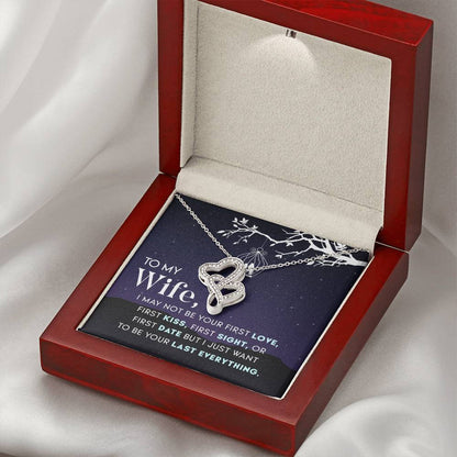 Valentine’s Day Wife Gift - Romantic Jewelry from Husband - Heart-to-heart Pendant Necklace