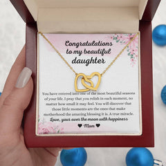 Pregnancy Gift For Daughter, Sentimental Necklace Jewelry, Loving Present From Parents, Encouraging Keepsake For Mom-To-Be