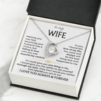 Love Gift for Wife from Husband - Sentimental Jewelry for Valentine’s Day, Anniversary, Birthday & Christmas - Forever Love Necklace