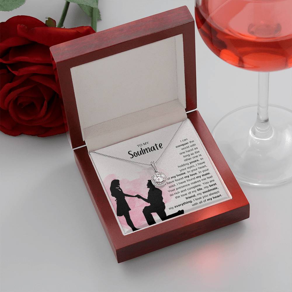 To My Soulmate Necklace - Romantic Soulmate Gift for Her for Christmas & Holiday Gifting - Eternal Hope Necklace