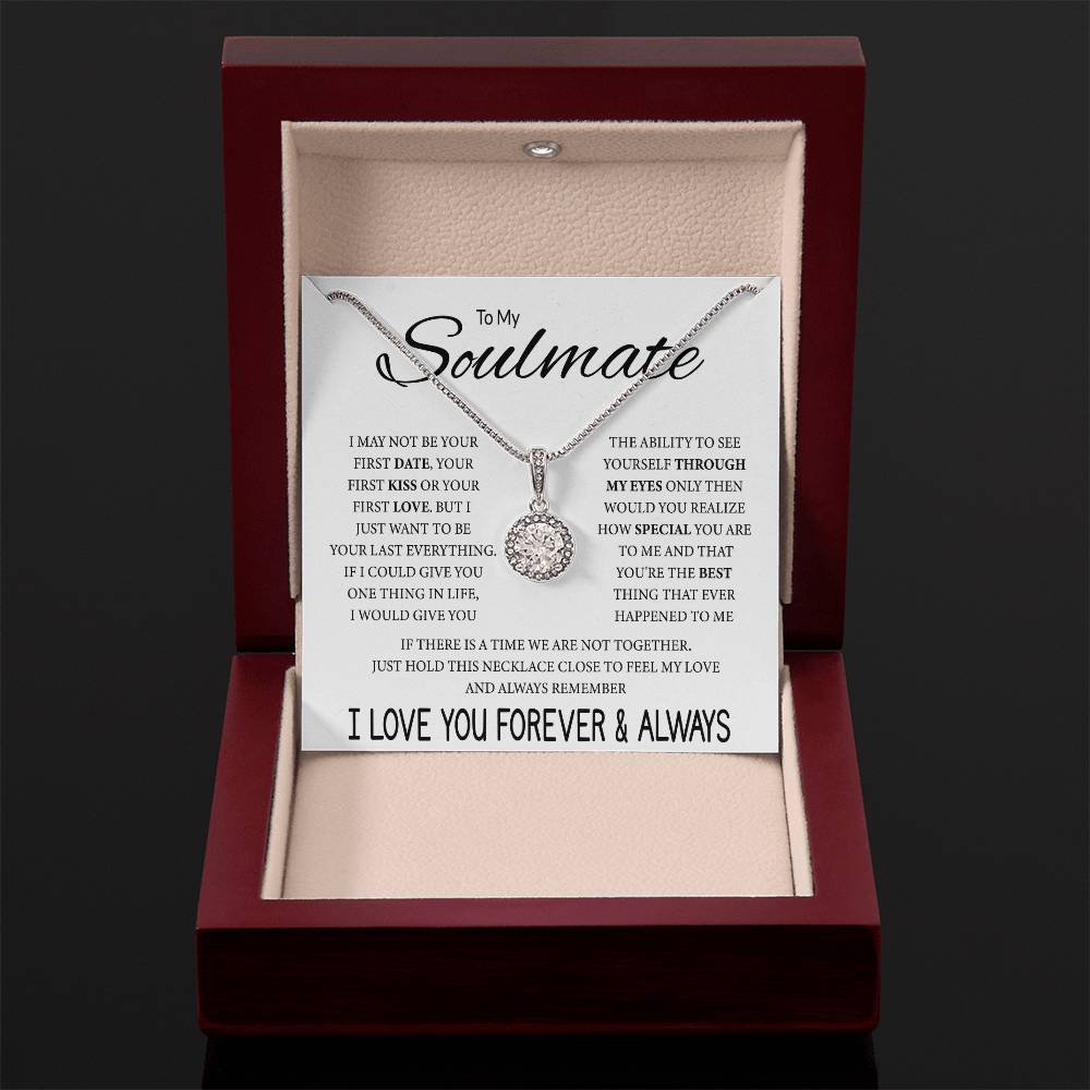 To My Soulmate Necklace - Unique Soulmate Gift for Her for Birthdays & Surprise Moments - Eternal Hope Necklace