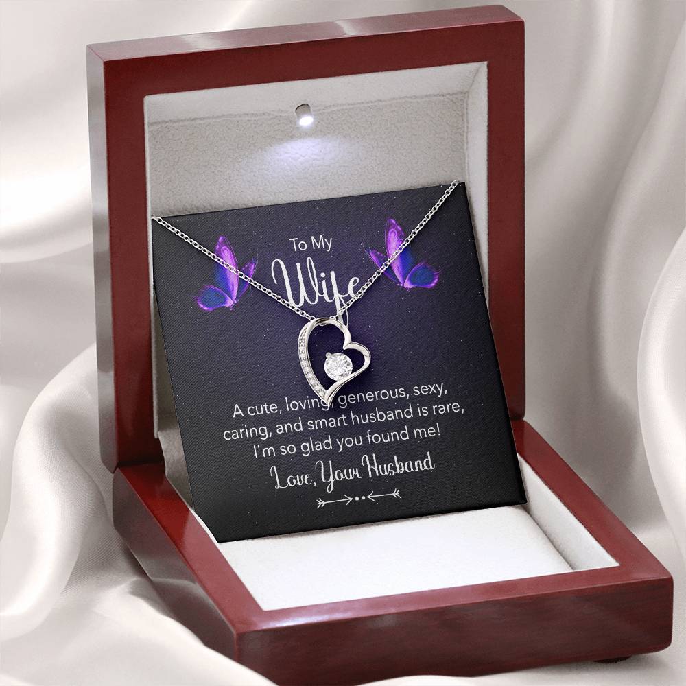 Sweet Gift for Wife from Husband - Romantic Jewelry for Everyday Love - Forever Love Necklace