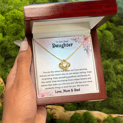 To My Daughter Necklace, Heartfelt Jewelry, Loving Gift for Her, Beautiful Keepsake for Special Moments, To My Dear Daughter