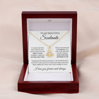 To My Beautiful Soulmate Necklace - Romantic Gift for Her for Christmas & Love Celebrations - Anchor Pendant Necklace