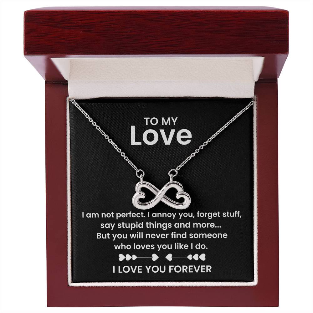 Love Gift for Wife from Husband - Sentimental Jewelry for Valentine’s Day, Anniversary, Birthday & Christmas - Endless Love Necklace