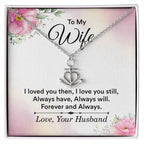 To My Wife Necklace - Sweetest Gift for Wife from Husband for Valentine’s Day, Anniversary & Birthday Joy - Anchor Pendant Necklace