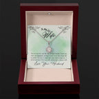 To My Wife Necklace - Meaningful Romantic Gift for Wife from Husband for Valentine’s Day & Forever Love - Eternal Hope Necklace