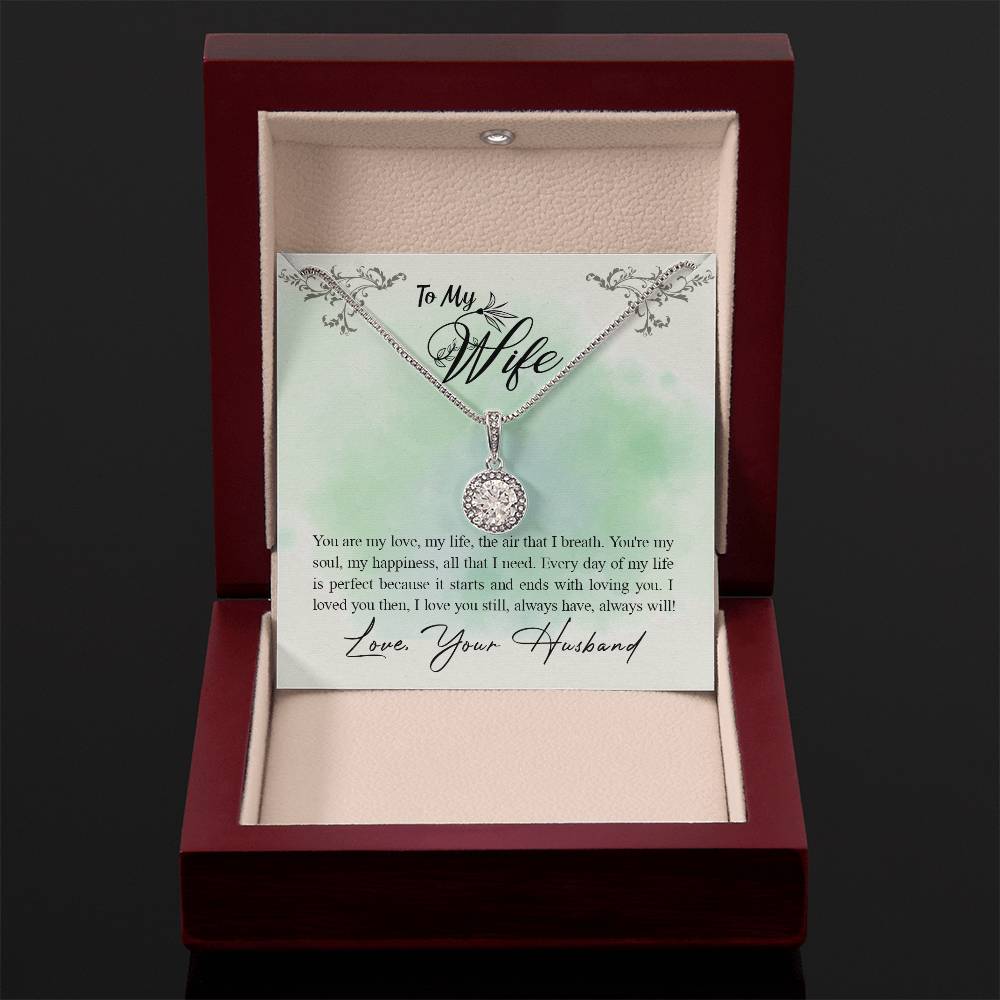 To My Wife Necklace - Meaningful Romantic Gift for Wife from Husband for Valentine’s Day & Forever Love - Eternal Hope Necklace
