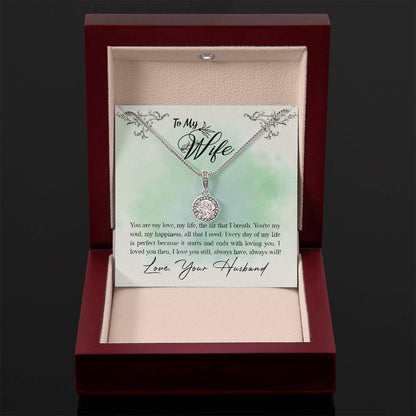 To My Wife Necklace - Meaningful Romantic Gift for Wife from Husband for Valentine’s Day & Forever Love - Eternal Hope Necklace
