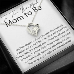 Luxury Mom-to-Be Necklace Gift, Baby Shower Jewelry, New Mom Treasure, Mom-to-Be