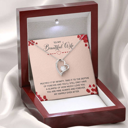 Heartfelt Wife Jewelry - Love Gift from Husband for Birthday, Anniversary & Valentine’s Day - Forever Love Necklace