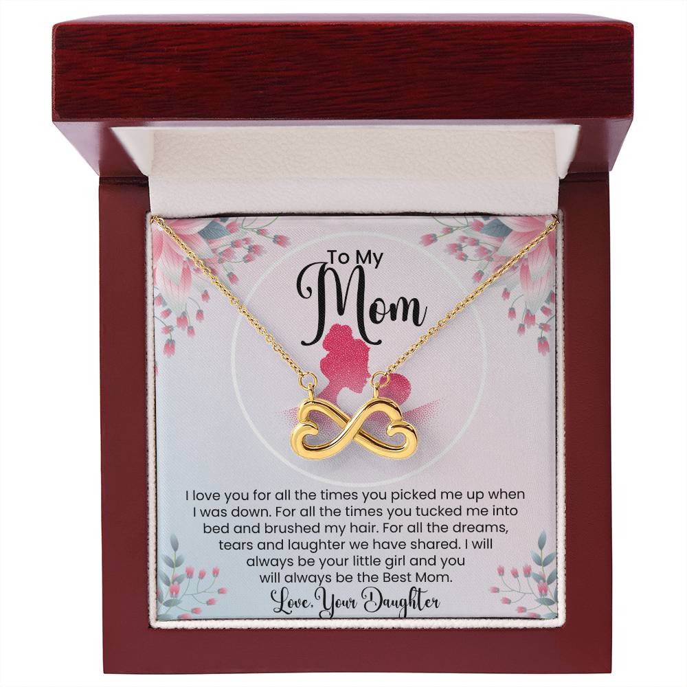 To My Mom - I Will Always Be Your Little Girl - Endless Love Necklace - Special Gift for Mom from Daughter