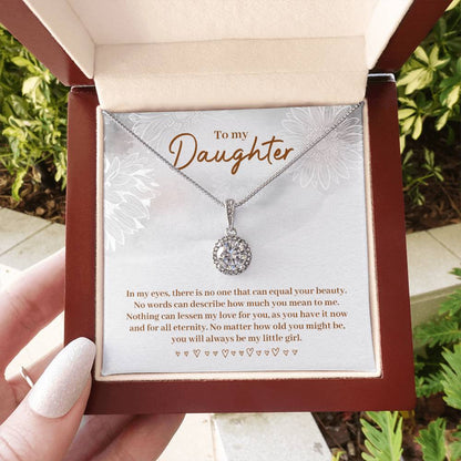 To My Daughter Necklace – Daughter Necklace for Graduation & Birthday Events – Eternal Hope Necklace