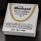 To My Husband Gift from Wife - I am not perfect - Christmas, Birthday & Valentine’s Day Gift for Him