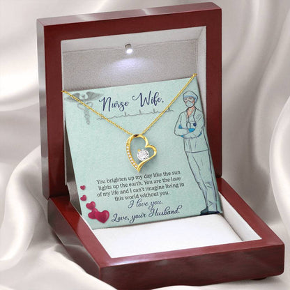 To my nurse Wife Gift from Husband - Forever Love Necklace
