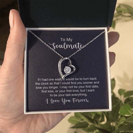 To My Soulmate Necklace - Soulmate Gift for Her for Valentine’s Day & Every Day Love - Forever Love Necklace