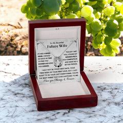 Future Wife Jewelry Gift, Soulmate Pendant Necklace For Her, Romantic Engagement Gift, Forever Love Keepsake, To My Soulmate