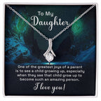 To My Daughter Necklace – Daughter Birthday & Graduation Jewelry Surprise – Alluring Beauty Necklace