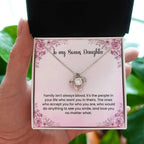 To My Bonus Daughter Necklace - Love Knot Necklace - Gift for Bonus Daughter