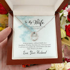 Emotional Wife Gift - Loving Jewelry from Husband for Birthday, Valentine’s Day & Anniversary - Lucky In Love Necklace